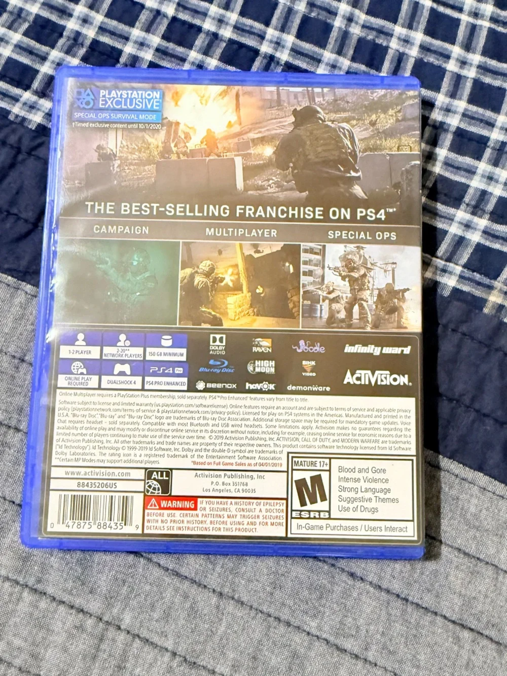 Call of Duty: Modern Warfare (PS4) - Blue Case